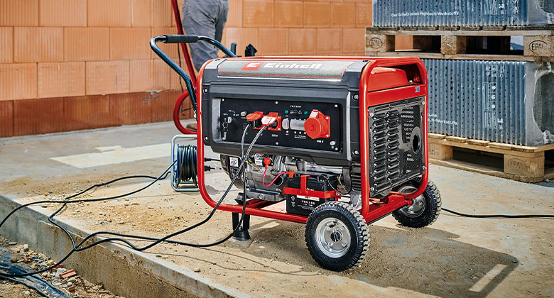 power generator on construction site